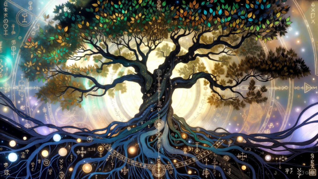 Muinaspõhja mütoloogia maailmapuu Yggdrasil